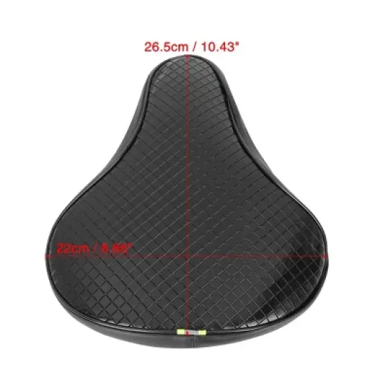 Unique Bargains Waterproof Black Bicycle Seat Cover Cushion Pad Soft Saddle Seat Cover image {3}