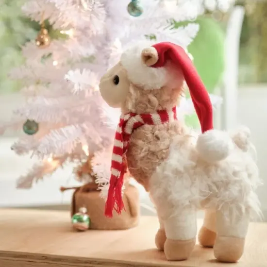 Bearington Holly the Holiday Llama: Hand-Sewn 10 Tall image {4}