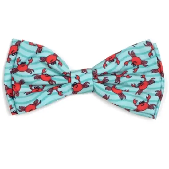 The Worthy Dog Crabs Bow Tie Adjustable Collar Attachment Accessory image {3}