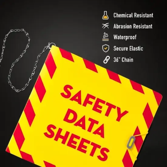 Avery UltraDuty SDS Binder with Chain, Durable Poly Binder, 3" Slant Ring, Holds 735 Sheets (77713) image {1}