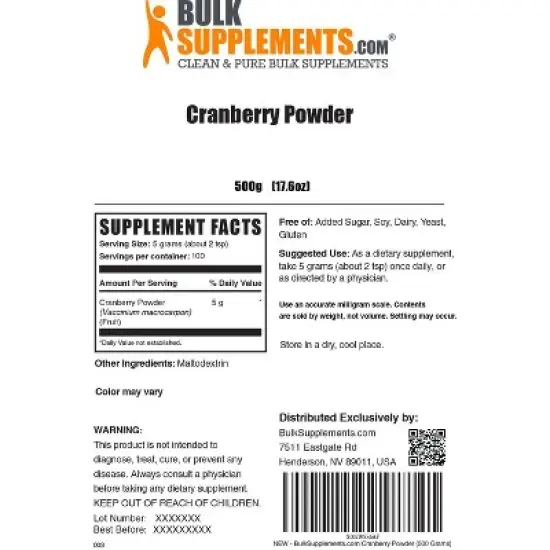 BulkSupplements Cranberry Powder image {5}