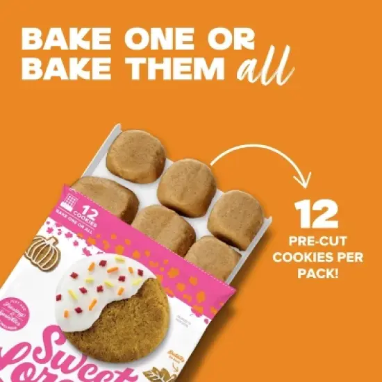 Sweet Loren's Gluten Free Vegan Pumpkin Spice Cookie Dough - 9.6oz/12ct image {4}