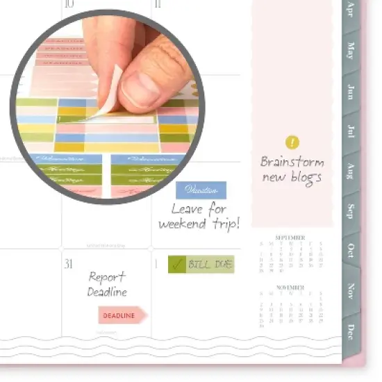 Cambridge 2026 Weekly/Monthly Cherrywood Lane Large Stripe image {3}