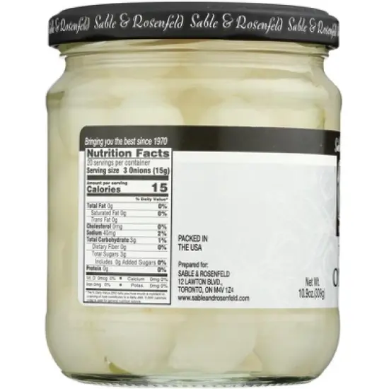 Sable & Rosenfeld Vermouth Tipsy Onions - Case of 6/10.9 oz image {3}