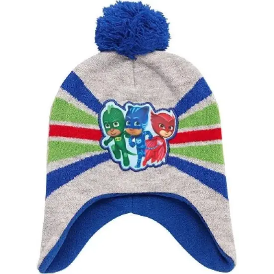 PJ Masks Toddler Boys Winter Hat - 2 Pack Superhero Pom Pom Beanie image {1}