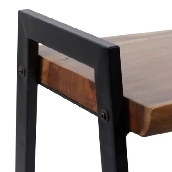 Natural Wooden Bench Brown - Olivia & May image {5}