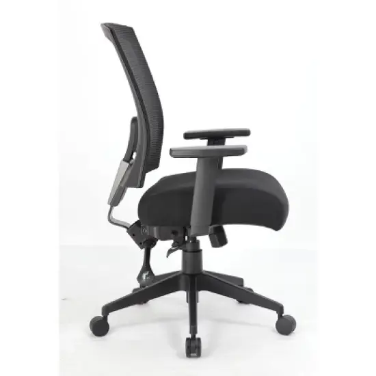 Multifunction Mesh Chair with Seat Slider Black - Boss Office Products image {1}