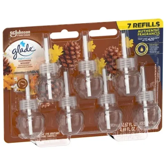 Glade PlugIns Scented Oil Air Freshener Refills - Cashmere Woods - 4.69oz/7pk image {6}