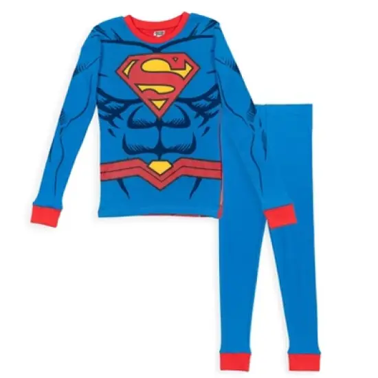 DC Comics Justice League Robin Cosplay Pajama Shirt and Pants Sleep Set Little Kid to Big Kid image {10}