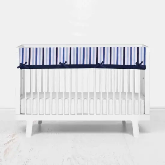 Bacati - Little Sailor Long Crib Rail Guard Cover image {1}