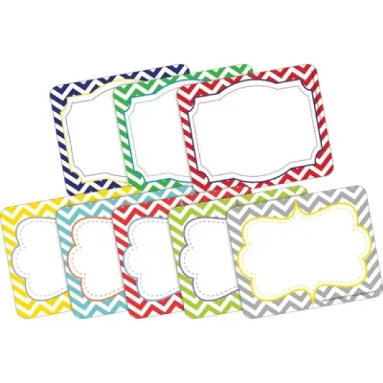 2pk 45ea Chevron Beautiful & Nautical Remember Me! Self-Adhesive Name Tag Labels: Paper, Teaching Aid, All Ages - Barker Creek image {4}