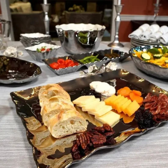 Certified International Silver Coast Rectangular Platter image {4}