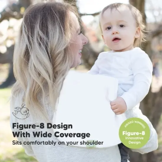 5pk Urban Baby Burp Cloths, Organic Burping Cloth for Babies, Burp Rags for Baby Girls, Boys image {3}