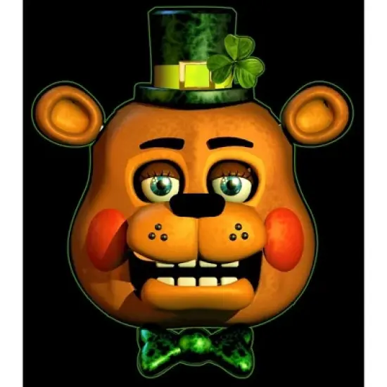 Five Nights at Freddy's Leprechaun Freddy Boy's Black T-shirt image {1}