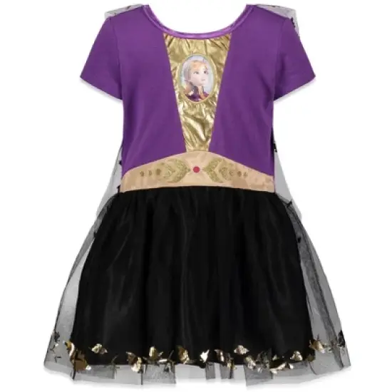 Disney Frozen Princess Anna Girls Cosplay Costume Gown and Headband Toddler  image {3}