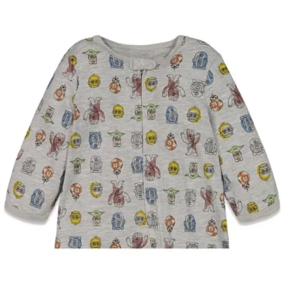 Star Wars Chewbacca R2- D2 Darth Vader Stormtrooper Baby 2 Pack Zip Up Long Sleeve Sleep N' Play Coveralls Newborn to Infant image {6}