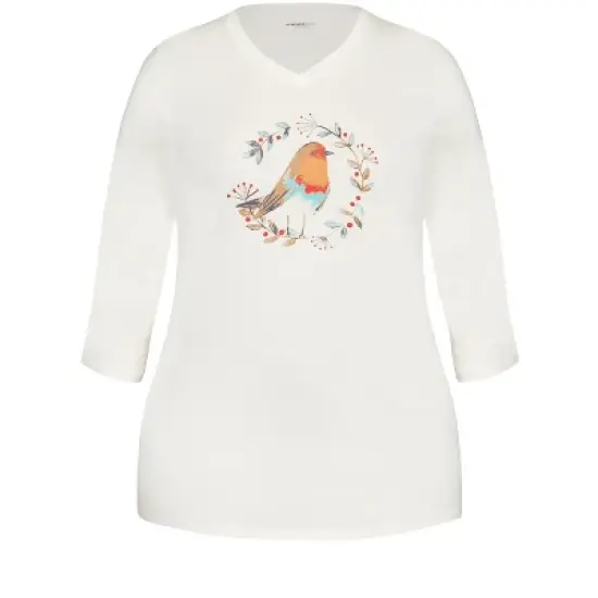 Women's Plus Size Robin Sleep Top - cream | AVENUE image {4}