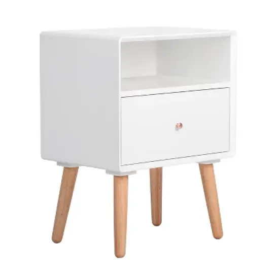 Lilou Side Table White - Adore Decor image {1}