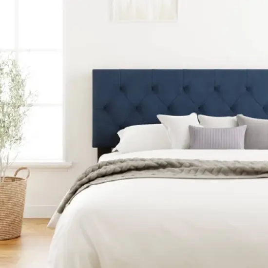 Jane Adjustable Velvet Upholstered Headboard - Brookside Home image {1}