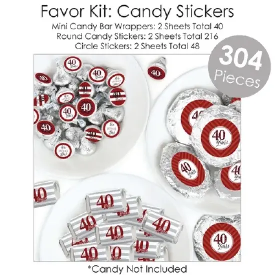 Big Dot of Happiness We Still Do - 40th Wedding Anniversary - Anniversary Party Supplies - Banner Decoration Kit - Fundle Bundle image {6}