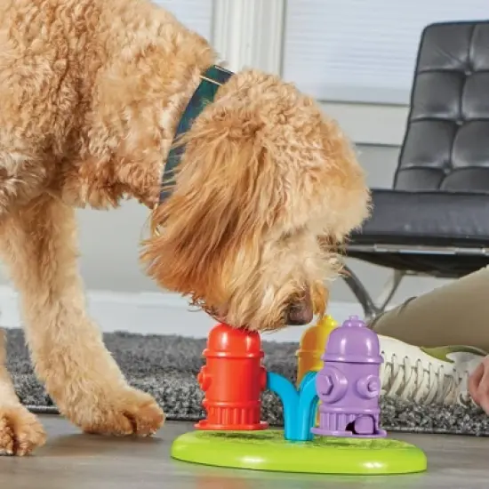 Brightkins Spinning Hydrants Puzzle Treat Dog Toy Dispenser image {4}
