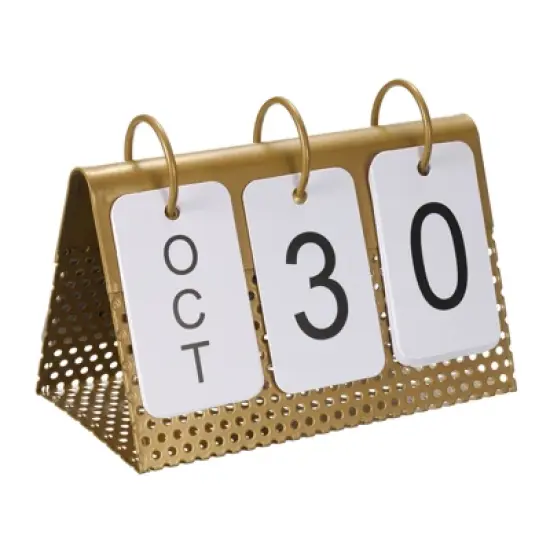 Unique Bargains Vintage Wood Desk Flip Calendar 1 Pc image {7}