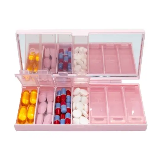 Equadose Mirrored Travel Pill Case image {14}