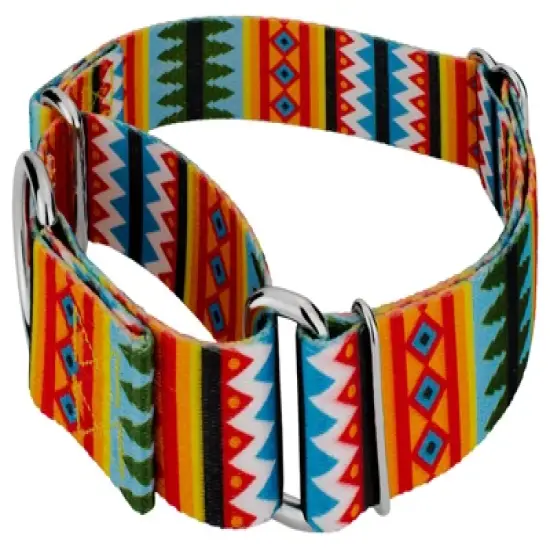 Country Brook Petz 1 1/2 Inch Summer Pines Martingale Dog Collar image {4}