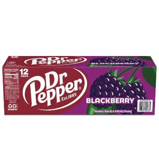Dr Pepper Blackberry Soda - 12pk/12 fl oz Cans image {6}