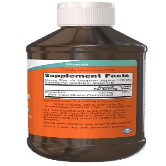 Liquid Magnesium with Trace Minerals by Now Foods  -  8 fl oz Liquid image {1}