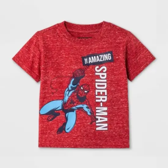 Toddler Boys' 3pc Spider-Man Short Sleeve Top and Bottom Set - Red/White/Navy image {3}
