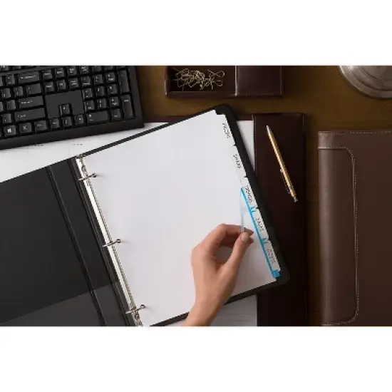 Avery Print & Apply Clear Label Dividers w/White Tabs 5-Tab Letter 5 Sets 11436 image {6}