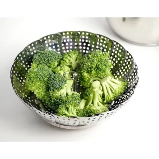 Rsvp Vegetable Steamer - 9In - Ss image {4}