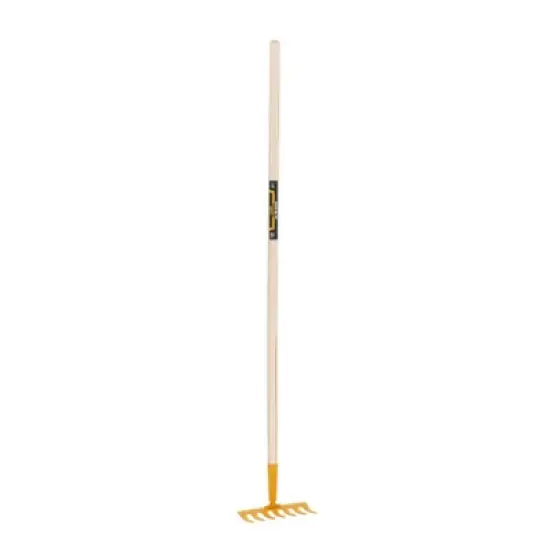 True Temper Real Garden Rake for Kids Painted Steel 42 1/2" Long Yellow image {1}
