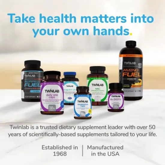 Twinlab Stress B-Complex Caps - Energy Support Supplement with Vitamin B12 and B6 - 250 Capsules image {5}