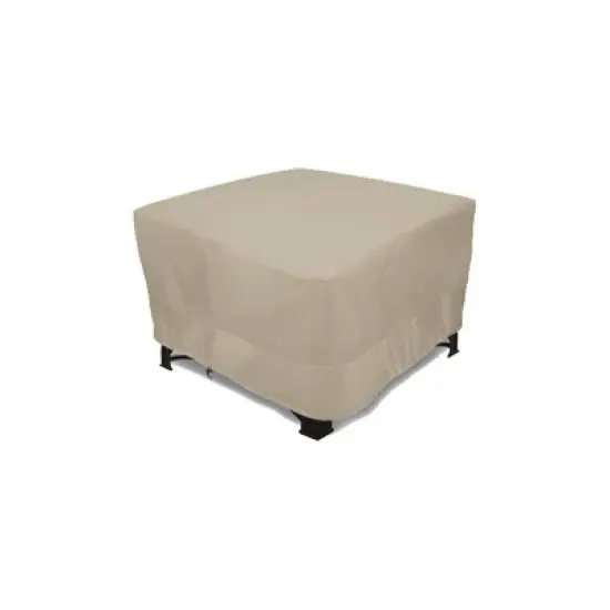 Eevelle 52" Meridian Square Table Fire Pit Cover Khaki image {9}