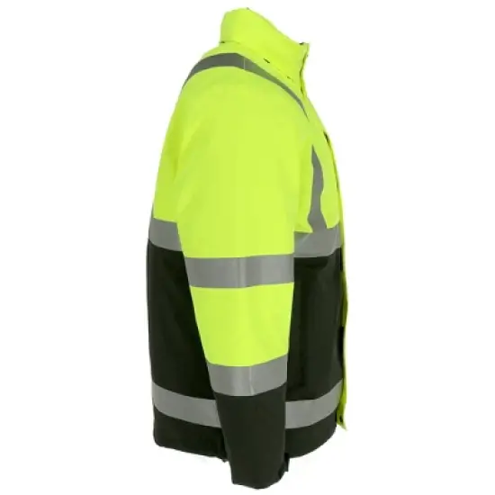 RefrigiWear Men's HiVis 3-in-1 Insulated Rainwear Systems Jacket - ANSI Class 2 image {5}