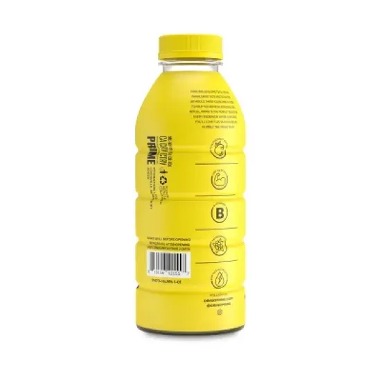 Prime Hydration Lemonade Sports Drink - 16.9 fl oz Bottle image {1}
