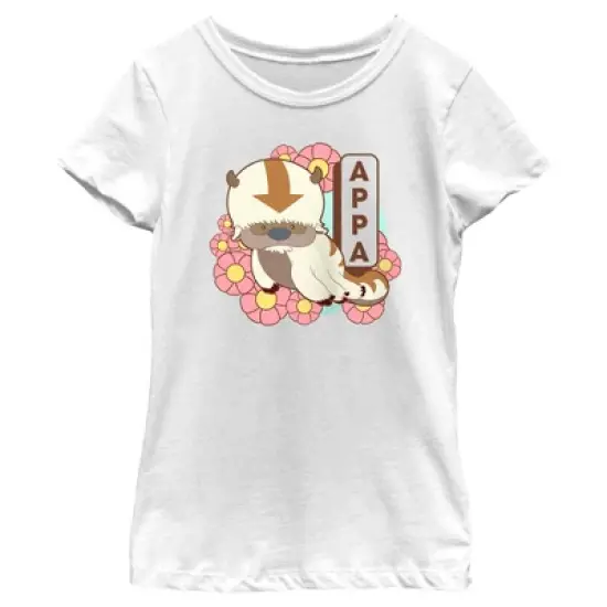 Girl's Avatar: The Last Airbender Floral Cute Appa T-Shirt image {3}