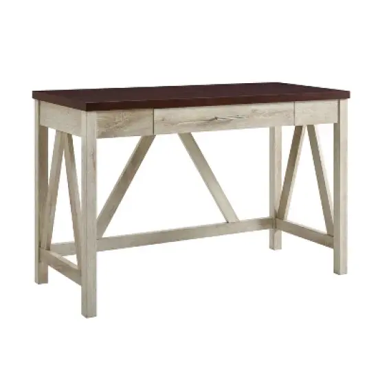 Taylen A Frame Transitional 1 Drawer Writing Desk - Saracina Home image {10}