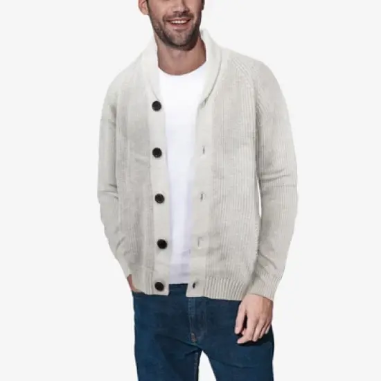 X RAY Men's Shawl Collar Cardigan image {2}