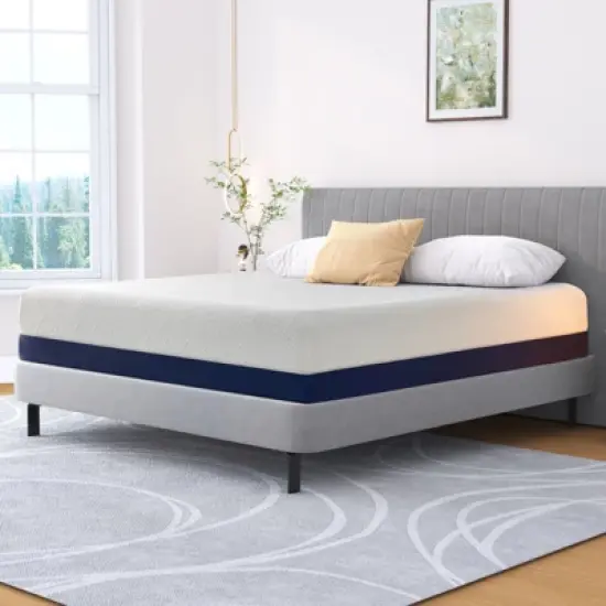 Twolike 12 Inches Medium Feeling Memory Foam Mattress Infused Gel for Cool & Comfort Sleep, Fit for All Sleep Position image {3}