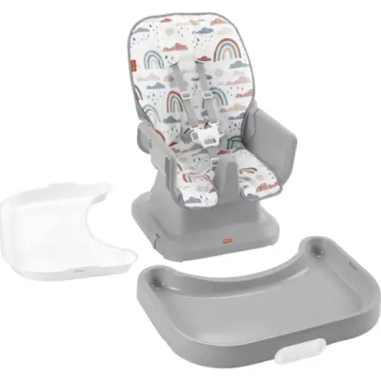 Fisher-Price SpaceSaver Simple Clean High Chair - Rainbow Showers image {4}