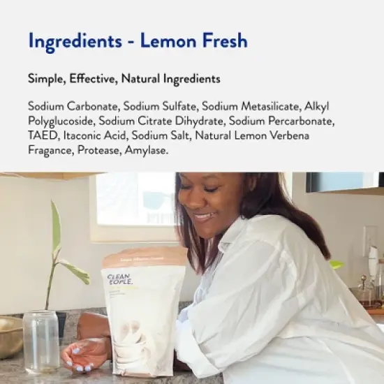 Clean People Dishwasher Detergent Pods - Cuts Grease & Rinses Sparkling Clean - Residue-Free image {2}