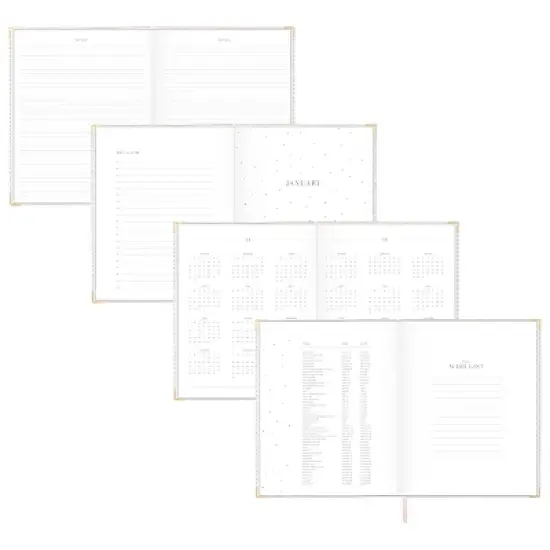 Sugar Paper Essentials 2025 Weekly/Monthly Planner 10.125"x8.125" Flax Stripe: Non-Toxic, Acid-Free, Adult Stationery image {1}