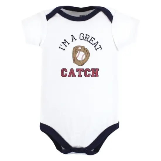Hudson Baby Cotton Bodysuits, Sports Stripes image {3}