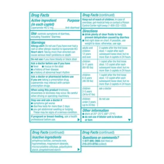 Imodium A-D Caplets - 12ct image {6}