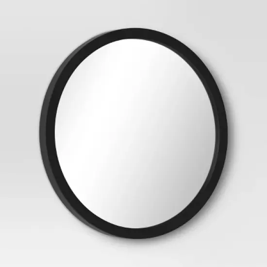 20" Round Wall Mirror Black - Room Essentials&trade; image {2}