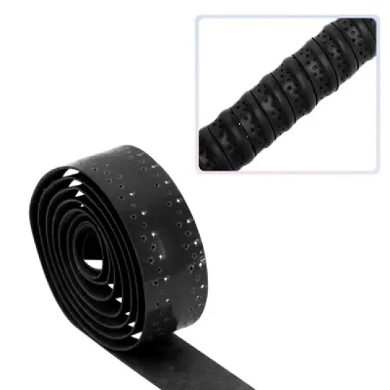 Unique Bargains Tennis Racket Grip Tape Anti-Slip Absorbent Breathable 2 Pcs image {2}