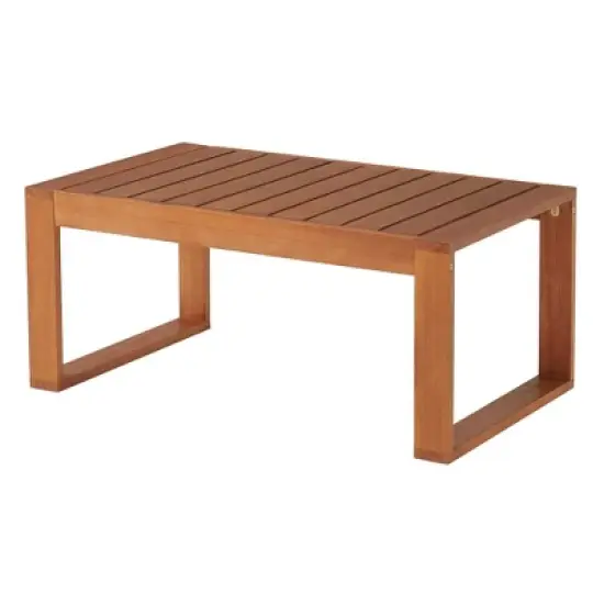 Grafton 4pc Eucalyptus Wood Set with Benches & Tables - Alaterre Furniture image {9}